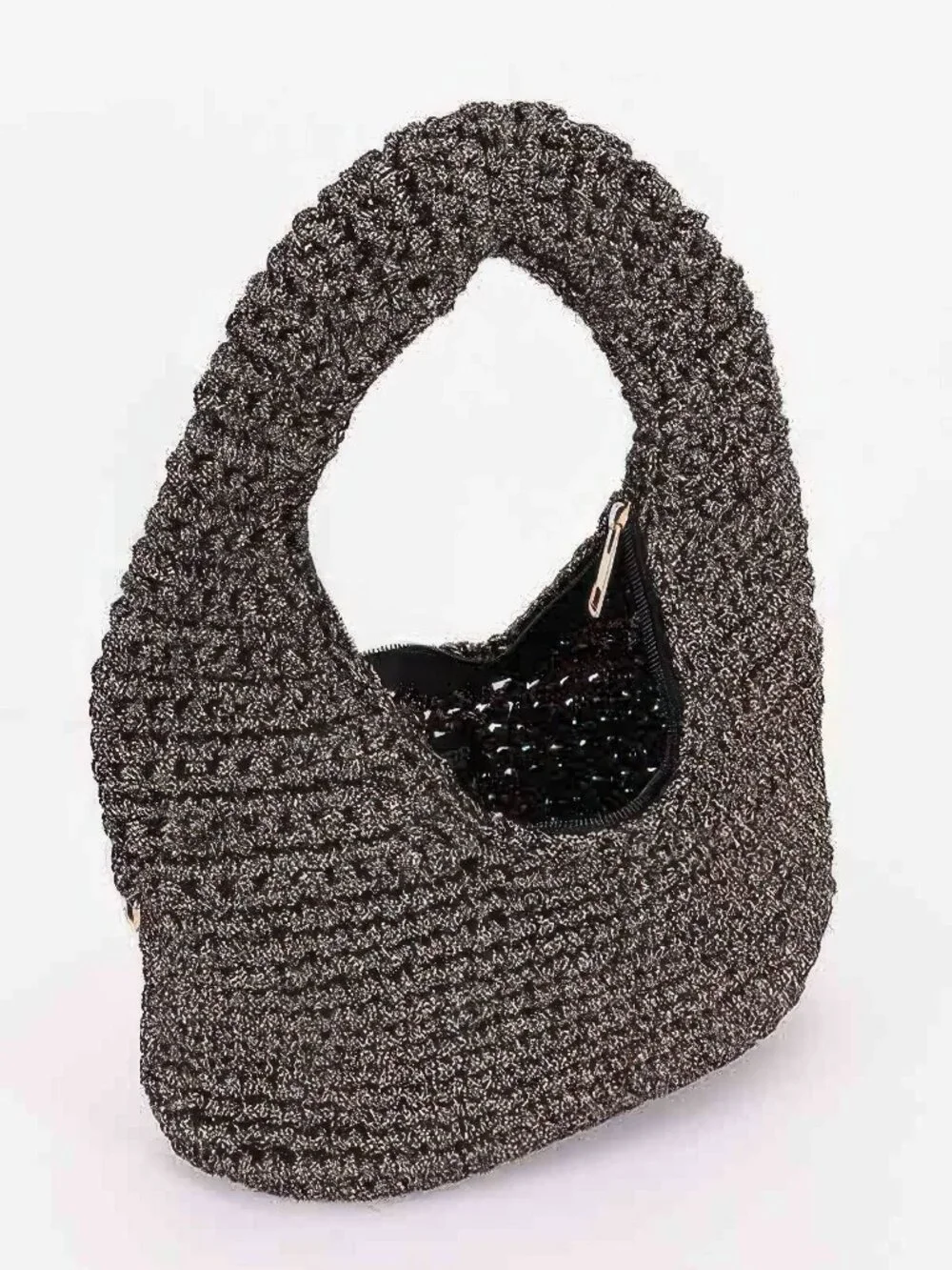 Crochet Woven Hobo Bag